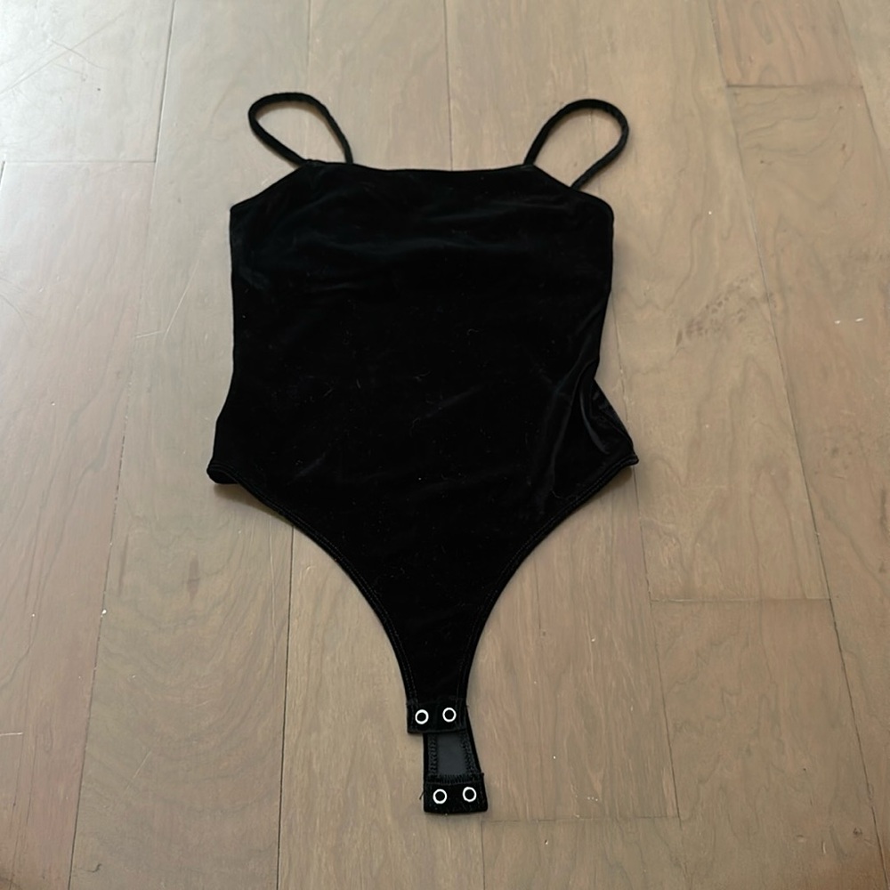 forever 21 S velvet bodysuit